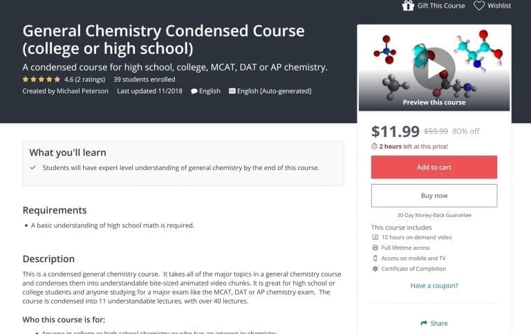 6 Best Chemistry Courses, Classes and Certificates Online