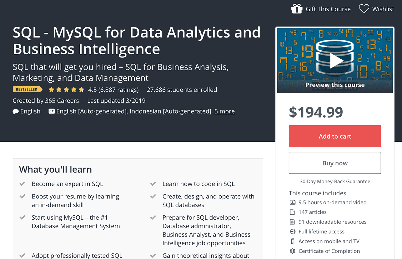 6 Best SQL Courses, Certificates and Classes Online