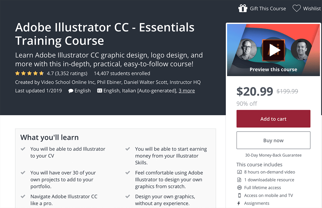 download adobe illustrator cc - essentials training course