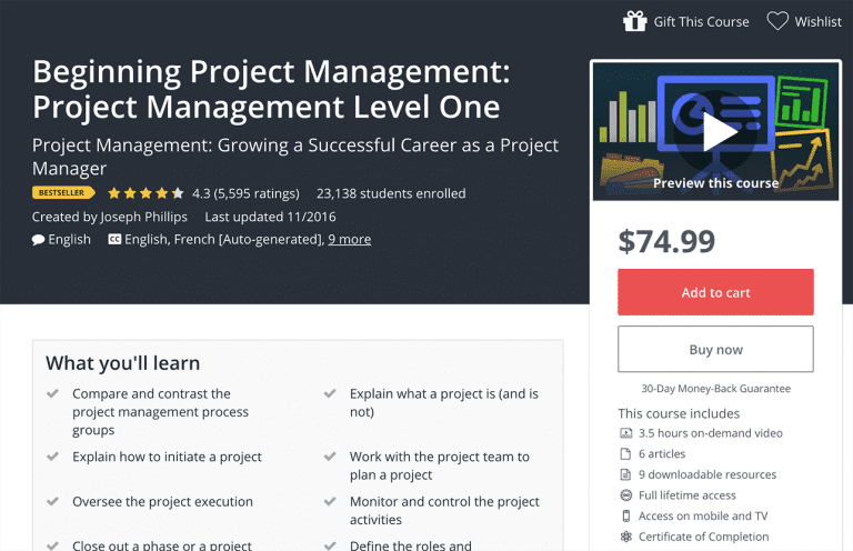 8 Best Project Management Courses, Classes And Certificates Online