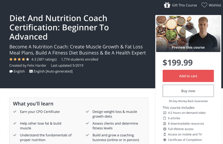 6 Best Nutrition Courses, Classes and Certificates Online