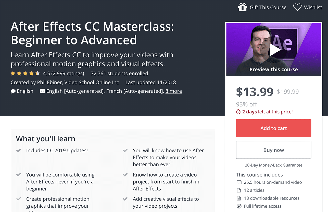 after effects cc masterclass beginner to advanced download