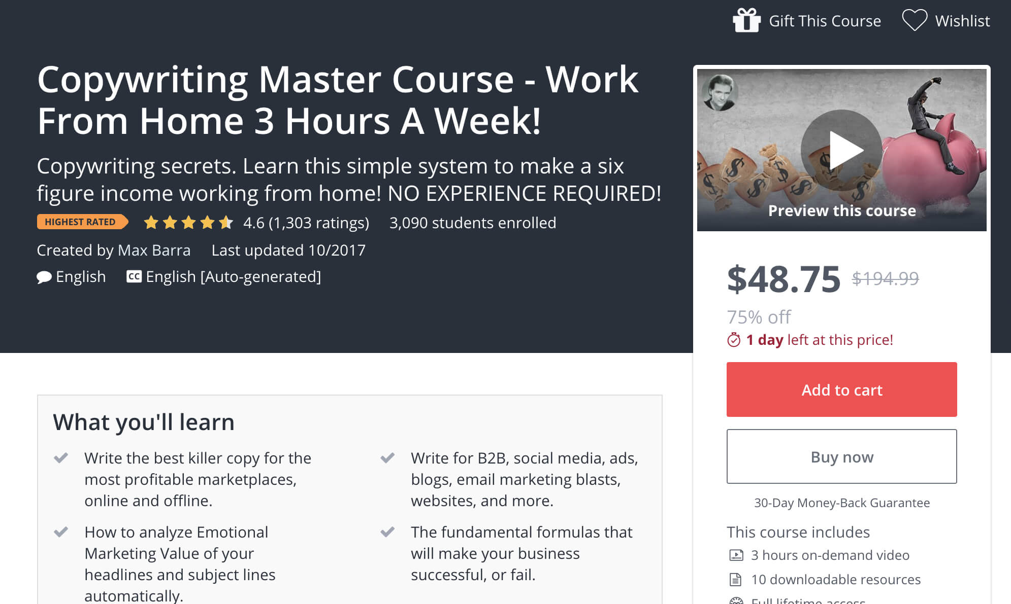 best copywriting course