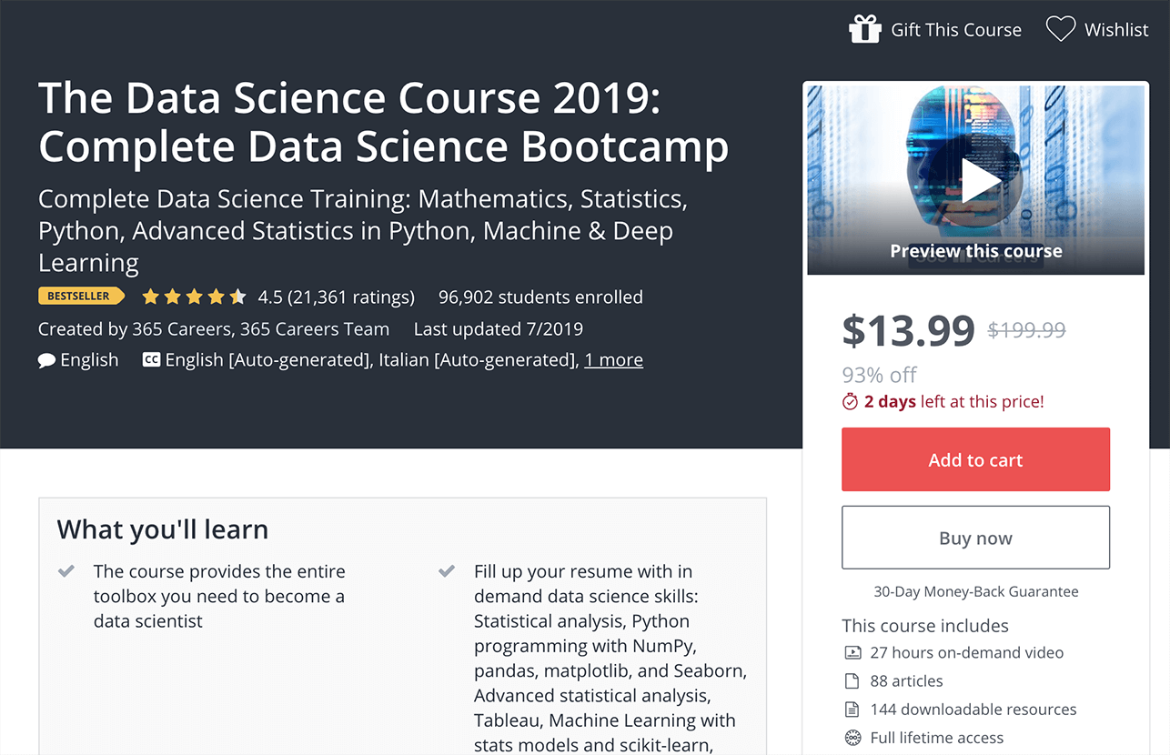 9 Best Data Science Classes, Courses And Programs Online