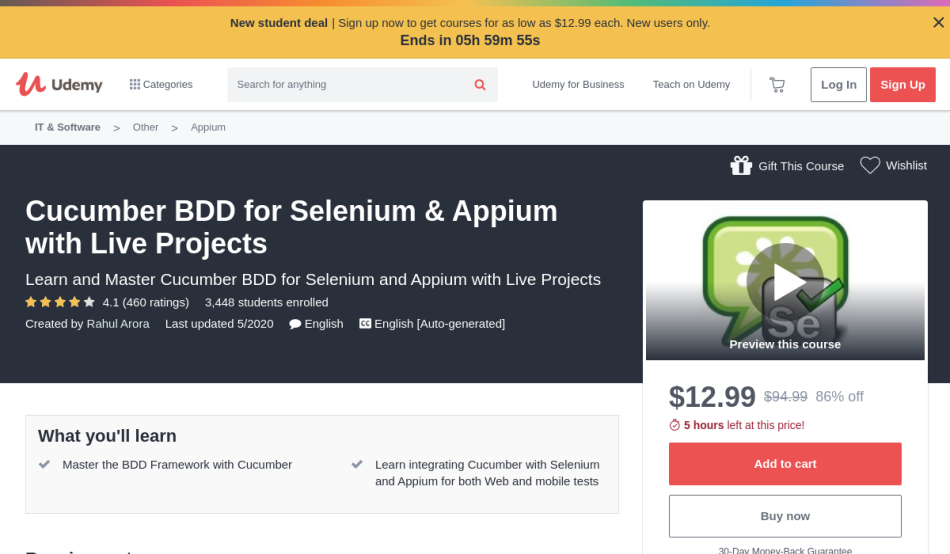 selenium vs appium tutorial